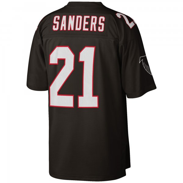 Men's Atlanta Falcons Deion Sanders Mitchell & Ness Black Big & Tall 1992 Retired Player Replica Jersey