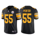 Youth Pittsburgh Steelers #55 Joey Porter Black Color Rush Limited Jersey