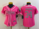 Women's Las Vegas Raiders #34 Bo Jackson Pink Stitched Baseball Cool Base Jersey