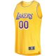 Men's Los Angeles Lakers Fanatics Gold Fast Break Custom Replica Jersey - Icon Edition