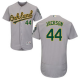 Oakland Athletics #44 Reggie Jackson Grey Flexbase Collection Stitched MLB Jersey