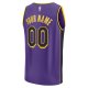 Youth Los Angeles Lakers  Fanatics Purple Fast Break Replica Custom Jersey - Statement Edition