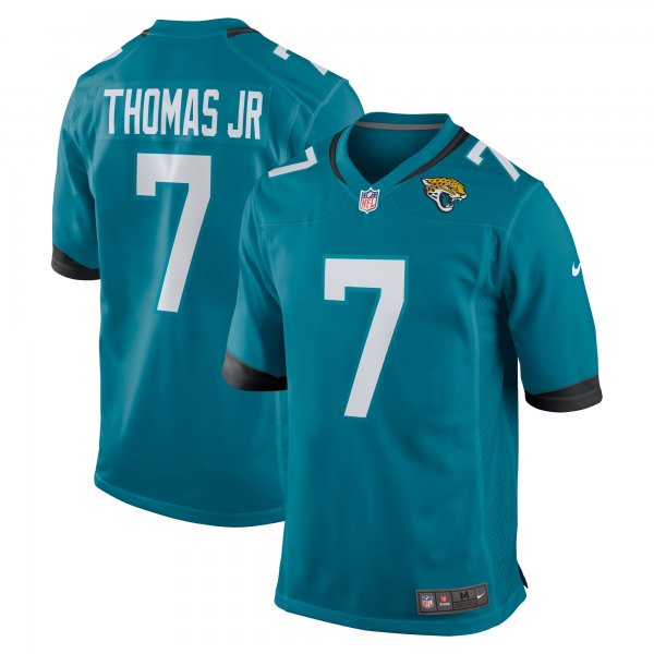 Men's Jacksonville Jaguars Brian Thomas Jr Nike Teal 2024 NFL Draft First Round Pick Player Game Jersey