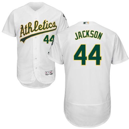 Oakland Athletics #44 Reggie Jackson White Flexbase Collection Stitched MLB Jersey