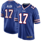 Men's Nike Buffalo Bills #17 Josh Allen 2018 NFL Draft First Round Pick Game Royal Jersey