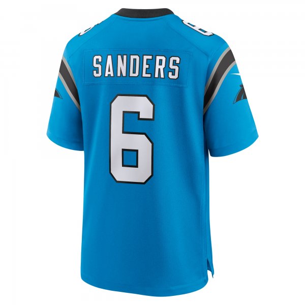 Men's Carolina Panthers Miles Sanders Nike Blue Team Game Jersey