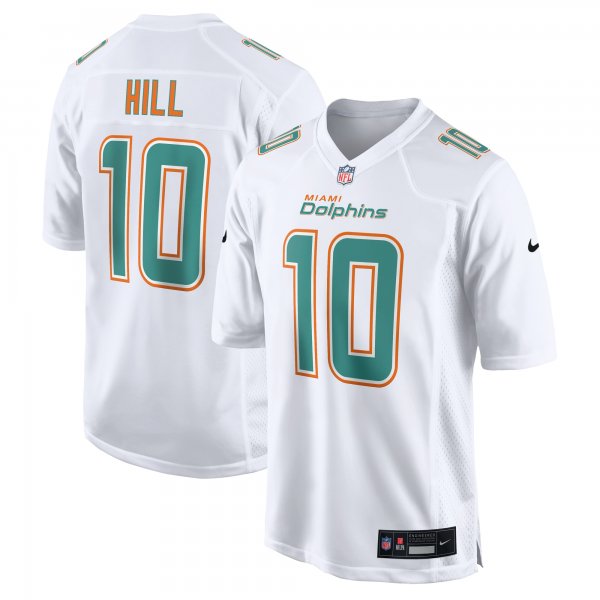 Men's Miami Dolphins Tyreek Hill Nike White Fashion Game Jersey