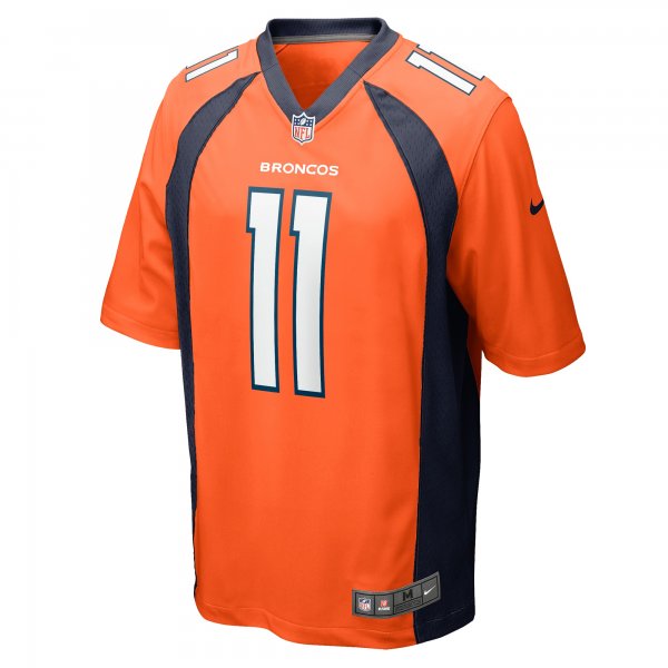 Men's Denver Broncos Ben DiNucci Nike  Orange Team Game Jersey