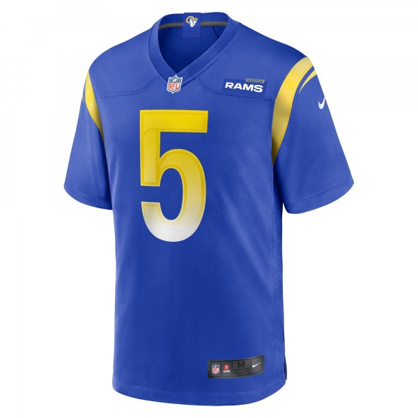 Men's Los Angeles Rams Tutu Atwell Nike Royal Home Game Jersey