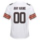 Youth Nike Cleveland Browns White Custom Game Jersey