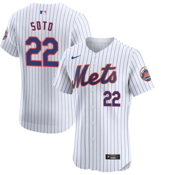 Men's #22 New York Mets Juan Soto Nike White Home Limited Player Jersey