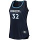 Women's Minnesota Timberwolves Karl-Anthony Towns Fanatics Navy Fast Break Tank Jersey - Icon Edition