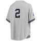 Men's New York Yankees Derek Jeter Mitchell & Ness Gray 1998 Cooperstown Collection Road Jersey