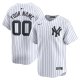 Men's New York Yankees Nike White Home Limited Custom Jersey