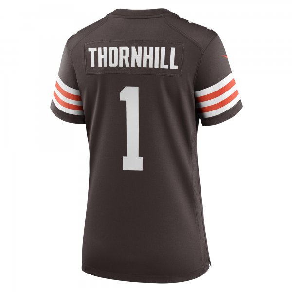 Women's Cleveland Browns Juan Thornhill Nike Brown Team Game Jersey