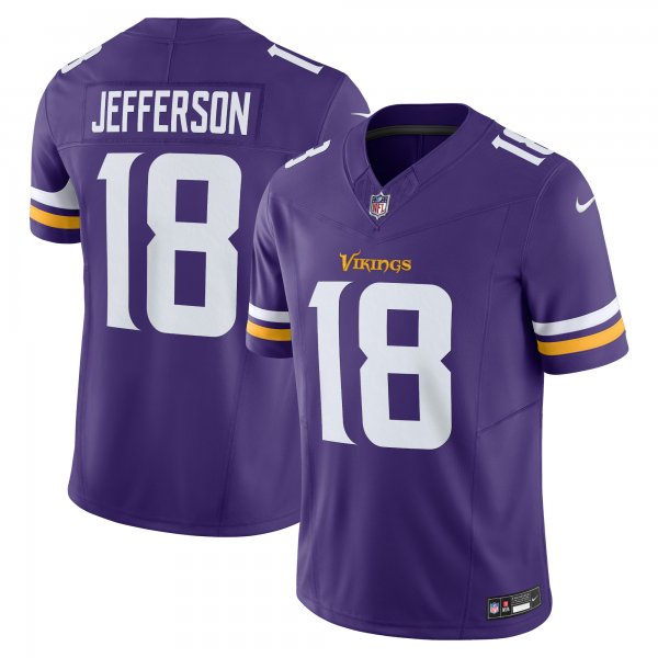 Men's Minnesota Vikings Justin Jefferson Nike Purple Vapor F.U.S.E. Limited Jersey