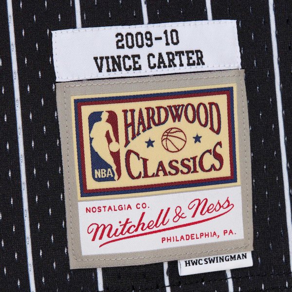 Men's Orlando Magic Vince Carter Mitchell & Ness Black 2009/10 Hardwood Classics Swingman Jersey