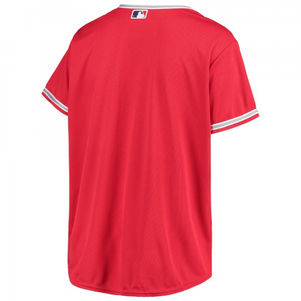 Women's Los Angeles Angels Red Plus Size Alternate Replica Team Jersey