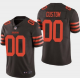 Men's Nike Cleveland Browns Customized Brown Rush Color Limited Stitched NFL Jersey