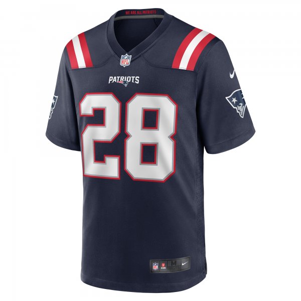 Men's New England Patriots Ameer Speed Nike  Navy Team Game Jersey