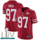 San Francisco 49ers #97 Nick Bosa Red Team Color Super Bowl LIV Bound Youth Stitched NFL Vapor Untouchable Limited Jersey