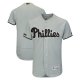 Men's Philadelphia Phillies Blank Majestic Gray 2018 Memorial Day Collection Flex Base MLB Team Jersey