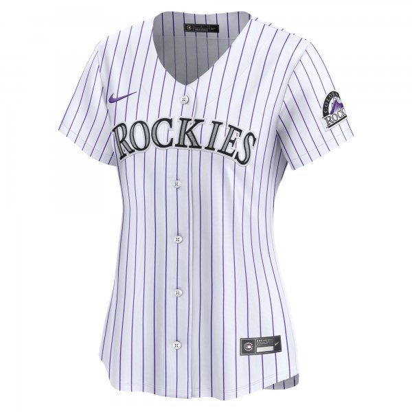 Women's Colorado Rockies Nike White Home Limited Jersey