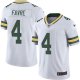 Nike Green Bay Packers #4 Brett Favre White Youth Stitched NFL Limited Rush Jersey