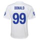 Youth Los Angeles Rams Aaron Donald Nike White Super Bowl LVI Game Patch Jersey