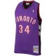 Men's Toronto Raptors Hakeem Olajuwon Mitchell & Ness Purple 2001/02 Hardwood Classics Swingman Jersey