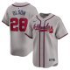 Men's Atlanta Braves #28 Matt Olson Nike Gray Away Limited Player Jersey