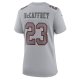 Women's San Francisco 49ers Christian McCaffrey Nike Gray Super Bowl LVIII Atmosphere Fashion Game Jersey