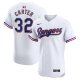 Men's Texas Rangers Evan Carter Nike White 2024 Gold Collection Elite Player Jersey