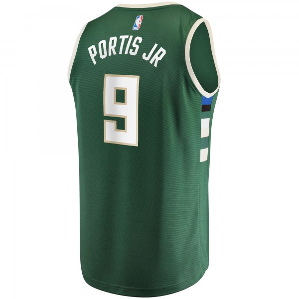 Men's Milwaukee Bucks Bobby Portis Fanatics Green Fast Break Replica Jersey - Icon Edition