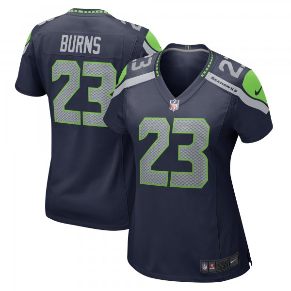 Women's Seattle Seahawks Artie Burns Nike College Navy  Game Jersey