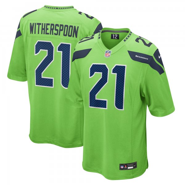 Men's Seattle Seahawks Devon Witherspoon Nike Neon Green  Game Jersey