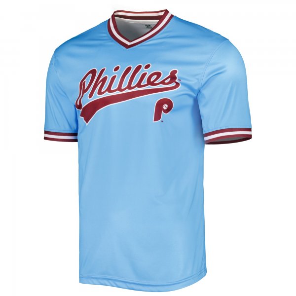 Men's Philadelphia Phillies Stitches Light Blue Cooperstown Collection Team Jersey