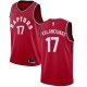 Men's Nike Toronto Raptors #17 Jonas Valanciunas Red Swingman Icon Edition NBA Jersey