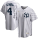 Men's NIKE New York Yankees #4 Lou Gehrig Home Cooperstown Collection Player White MLB Jersey