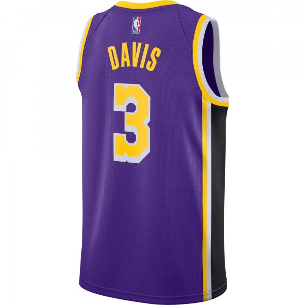 Men's Los Angeles Lakers Anthony Davis Jordan Brand Purple 2020/21 Swingman Jersey - Statement Edition