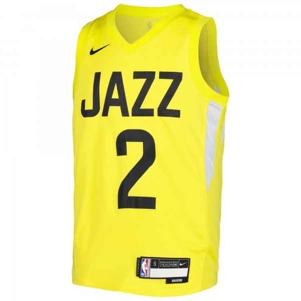 Youth Utah Jazz Collin Sexton Nike Yellow Swingman Jersey - Icon Edition