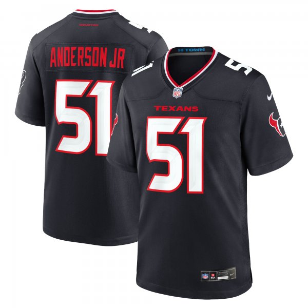 Men's Houston Texans Will Anderson Jr. Nike Navy Game Jersey