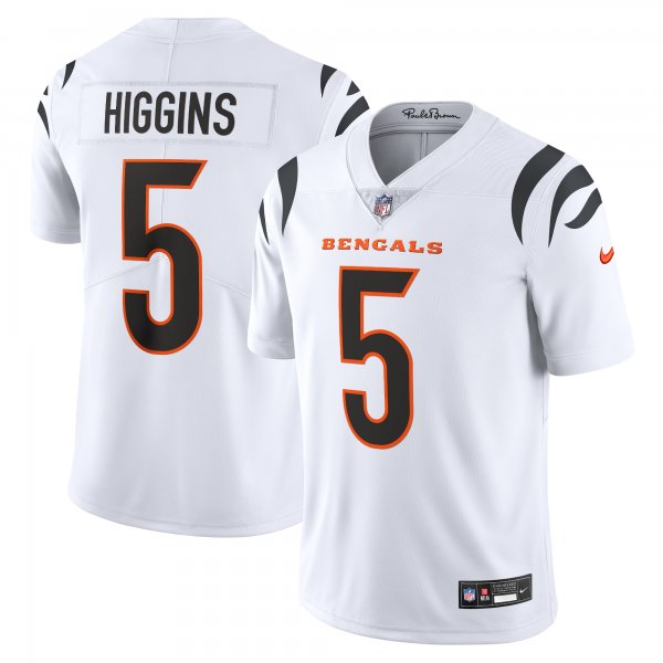 Men's Cincinnati Bengals Tee Higgins Nike White  Vapor Untouchable Limited Jersey