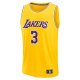 Men's Los Angeles Lakers Anthony Davis Fanatics Gold Fast Break Replica Jersey - Icon Edition