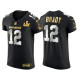 Tampa Bay Buccaneers Tom Brady Super Bowl LV Black Golden Edition Elite Men's Jersey