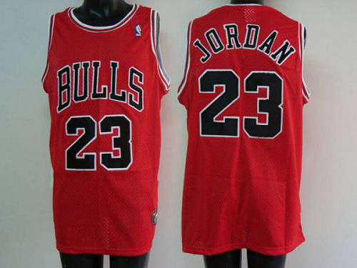 Men's Chicago Bulls #23 Michael Jordan Stitched Red NBA Jersey