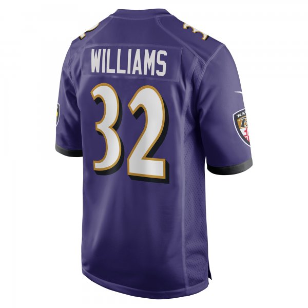 Men's Baltimore Ravens Marcus Williams Nike Purple Player Game Jersey