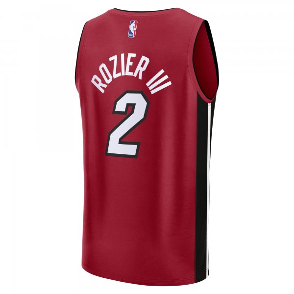 Men's Miami Heat Terry Rozier Fanatics Red Fast Break Player Jersey - Statement Edition