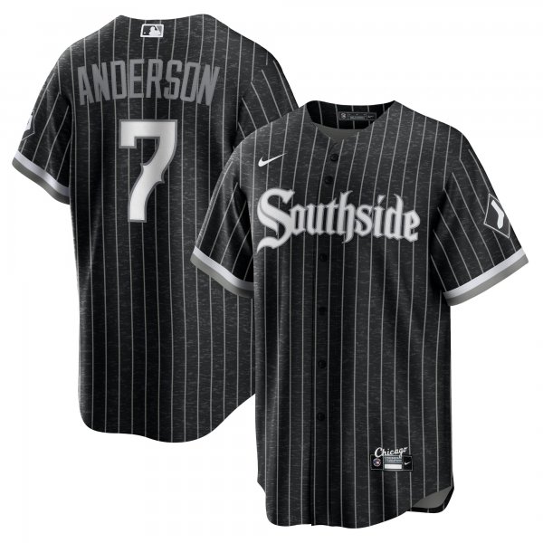 Men's Chicago White Sox Tim Anderson Nike Black City Connect Replica Player Jersey