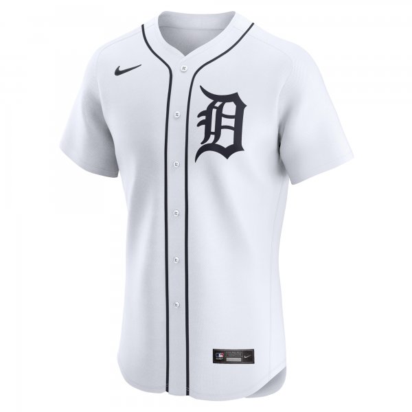 Men's Detroit Tigers Nike White Home Elite Custom Jersey